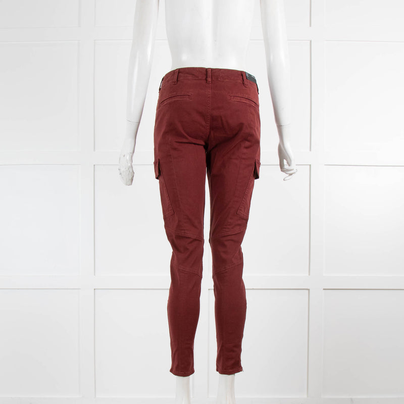 J Brand Burgundy Houlihan Jeans