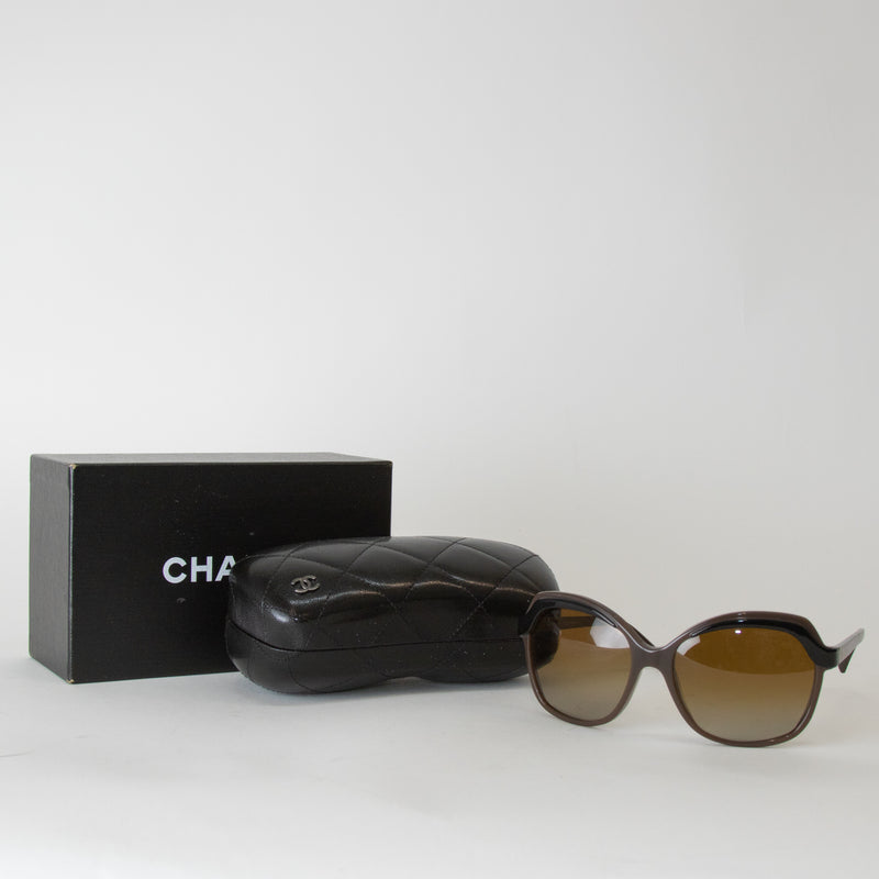 Chanel Brown and Black Sunglasses