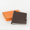 Hermes Brown Ulysse Notebook With Box