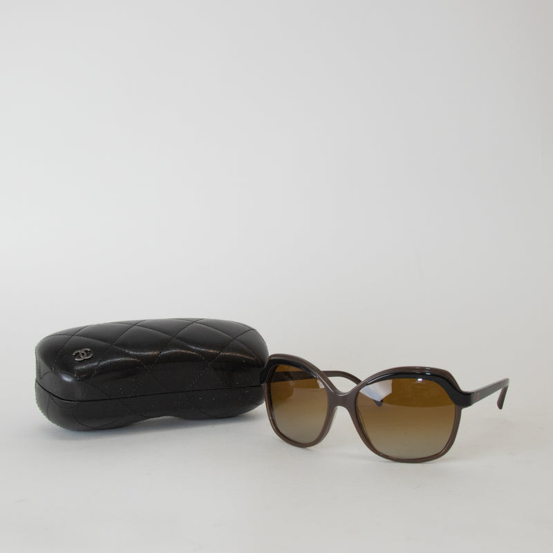 Chanel Brown and Black Sunglasses