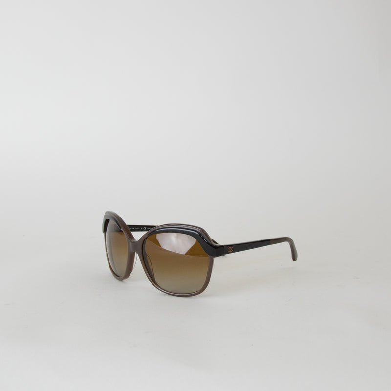 Chanel Brown and Black Sunglasses