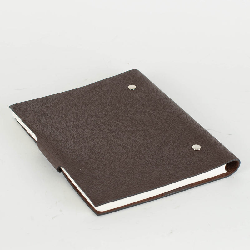 Hermes Brown Ulysse Notebook With Box