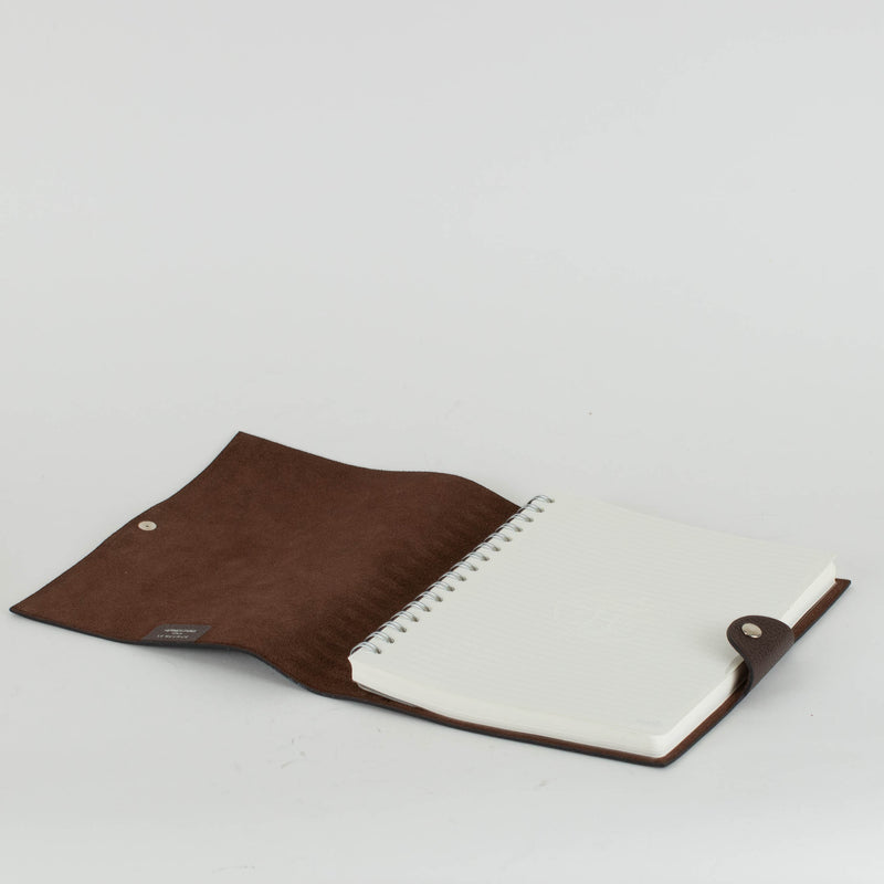 Hermes Brown Ulysse Notebook With Box