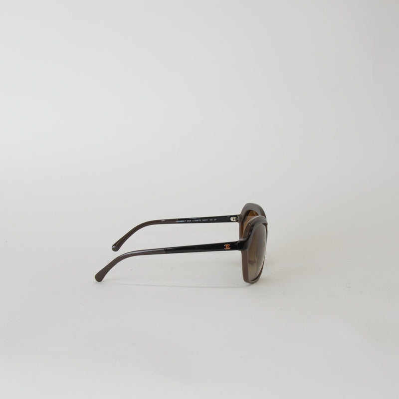 Chanel Brown and Black Sunglasses