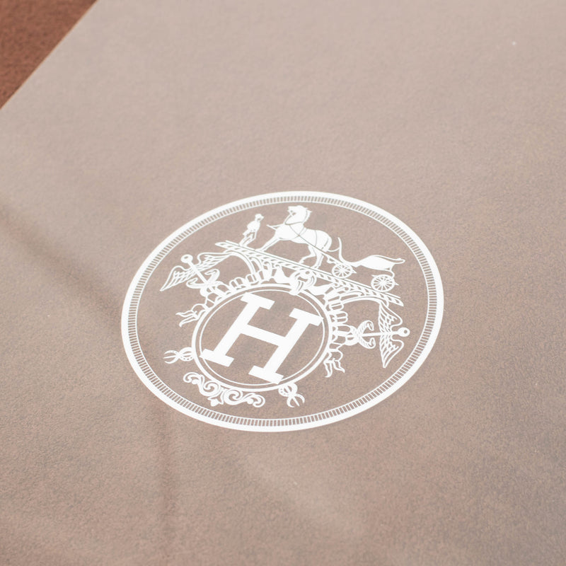 Hermes Brown Ulysse Notebook With Box