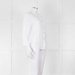 Oska White Linen Long Sleeve Shirt