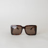 Burberry Tortoiseshell Frith Square Frame Sunglasses