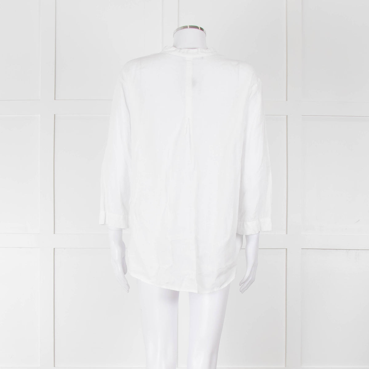 Oska White Linen Long Sleeve Shirt