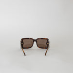 Burberry Tortoiseshell Frith Square Frame Sunglasses