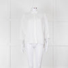 Rosso35 White Linen Tiered Back Shirt