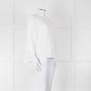 Rosso35 White Linen Tiered Back Shirt