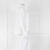 Rosso35 White Linen Tiered Back Shirt