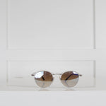 Rayban Silver Mirror Round Frame Sunglasses