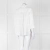 Rosso35 White Linen Tiered Back Shirt