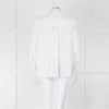 Rosso35 White Linen Tiered Back Shirt