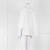 Rosso35 White Linen Tiered Back Shirt
