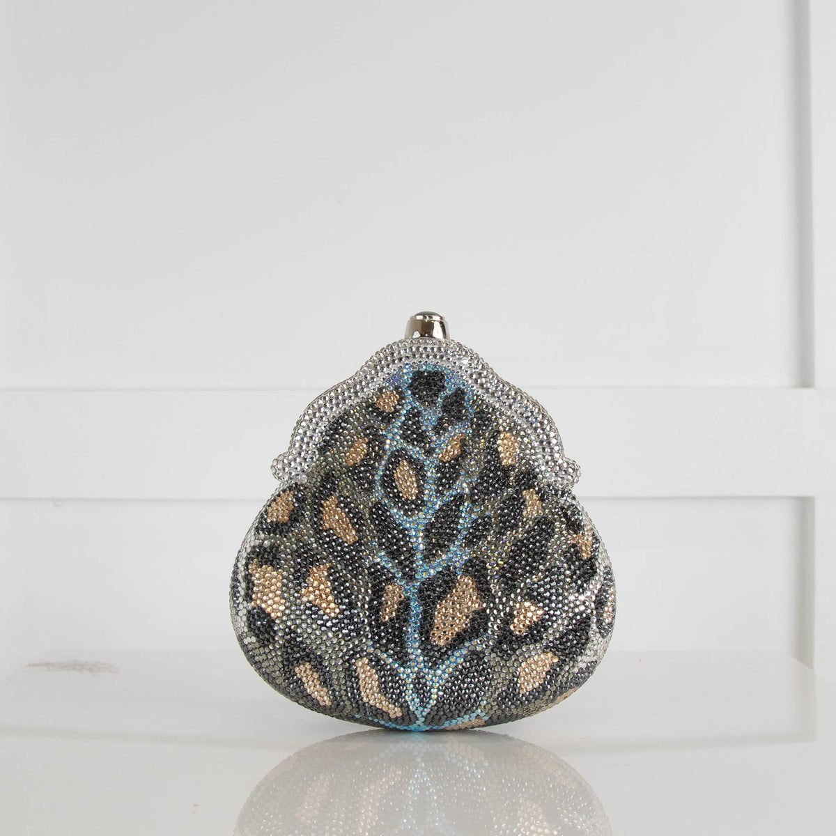 Judith Leiber Crystal Leopard Clutch Bag