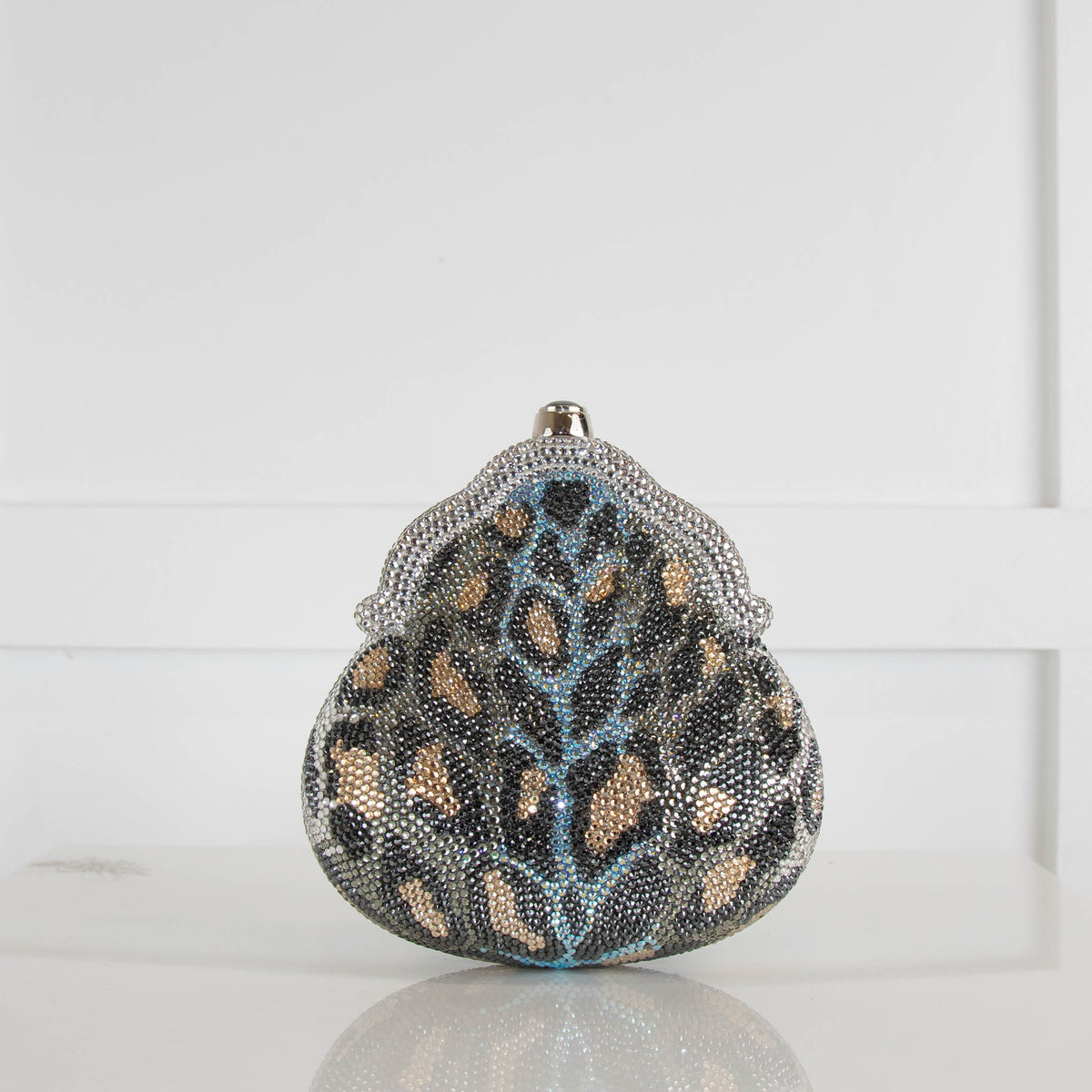 Judith Leiber Crystal Leopard Clutch Bag