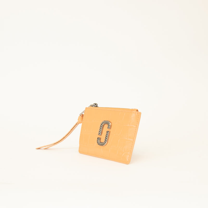 Marc Jacobs Orange Moc Croc Coin Pouch