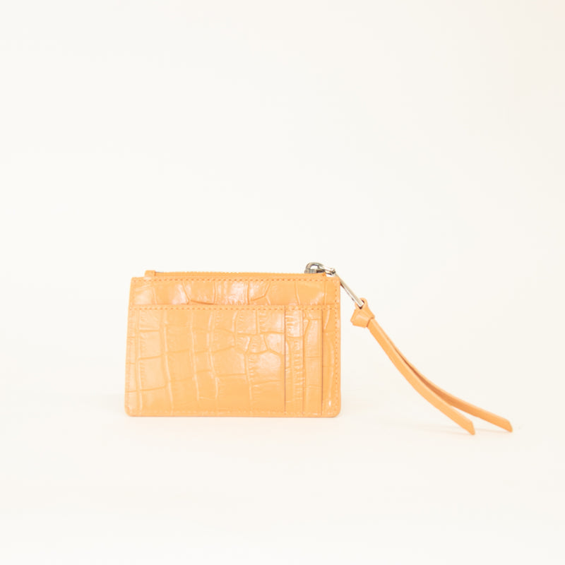 Marc Jacobs Orange Moc Croc Coin Pouch