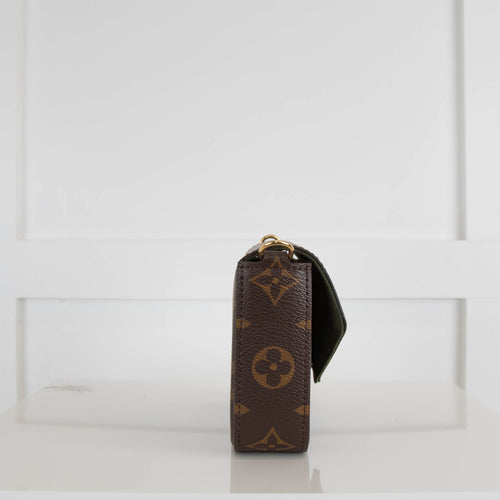 Louis Vuitton Monogram Pochette Felicie Strap and Go in Khaki
