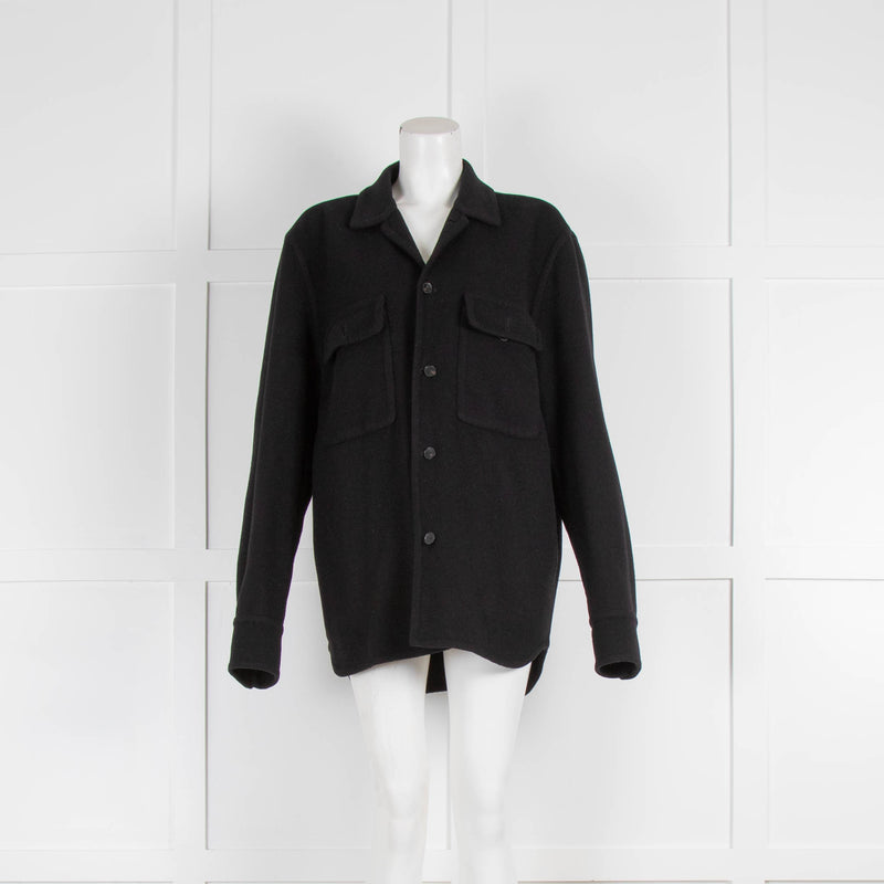 Mr Porter Black Cashmere Shacket