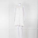 Melissa Odabash White Embroidered Sleeveless Cotton Dress