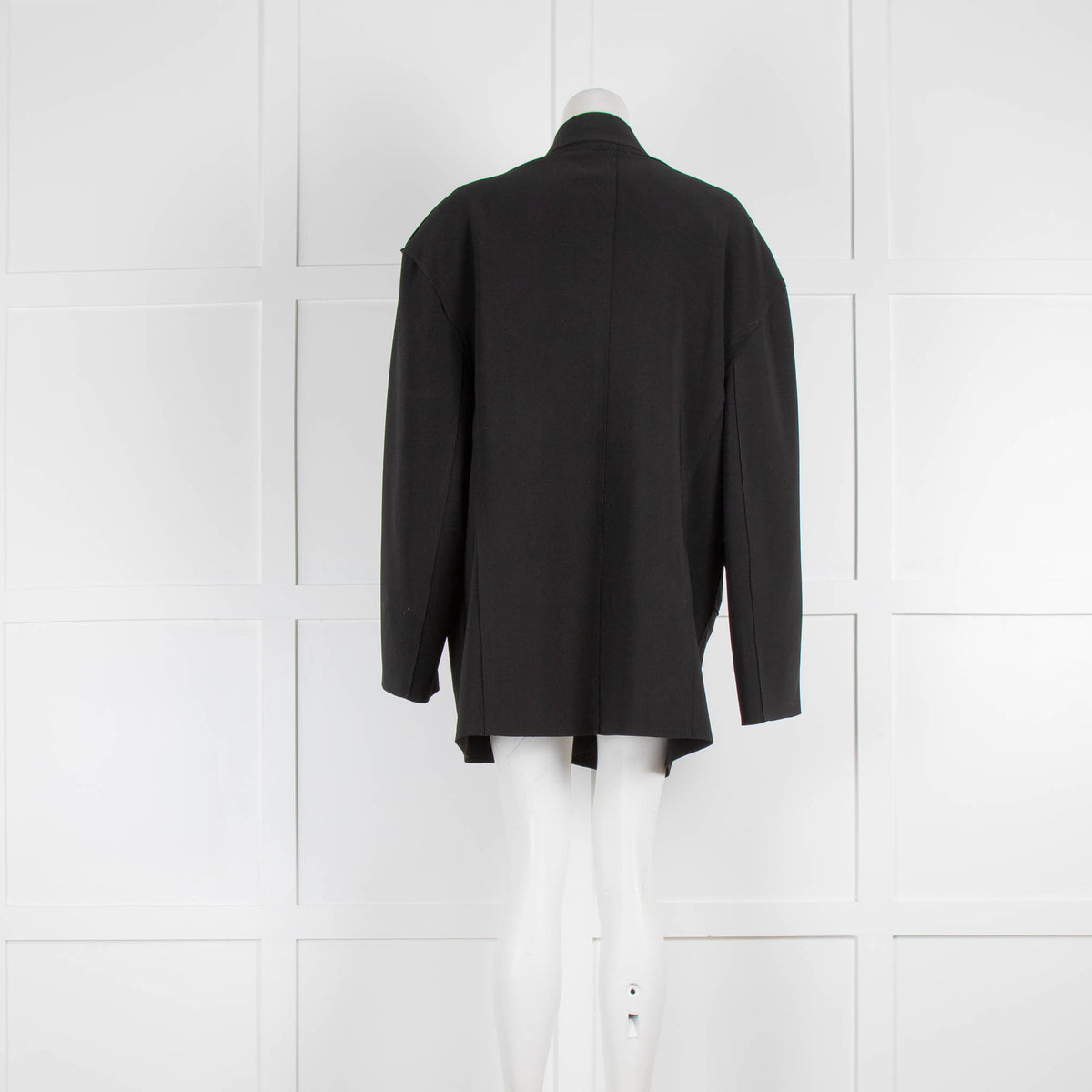 Norma Kamali Black Exposed Seam Blazer