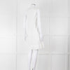 Melissa Odabash White Embroidered Sleeveless Cotton Dress