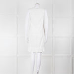 Melissa Odabash White Embroidered Sleeveless Cotton Dress