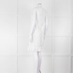 Melissa Odabash White Embroidered Sleeveless Cotton Dress