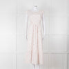 Seraphina White Red Strawberry Print Cap Sleeve Midi Cotton Dress
