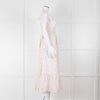 Seraphina White Red Strawberry Print Cap Sleeve Midi Cotton Dress