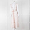 Seraphina White Red Strawberry Print Cap Sleeve Midi Cotton Dress