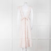 Seraphina White Red Strawberry Print Cap Sleeve Midi Cotton Dress