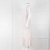 Seraphina White Red Strawberry Print Cap Sleeve Midi Cotton Dress