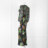 Rixo Black Multi Floral Dot Long Sleeve Dress