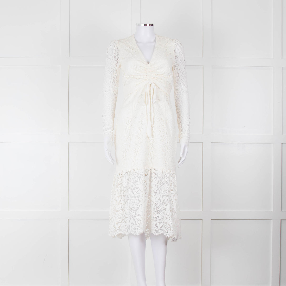 Rebecca Vallance Cream Lace Long Sleeve Dress