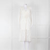 Rebecca Vallance Cream Lace Long Sleeve Dress