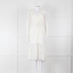 Rebecca Vallance Cream Lace Long Sleeve Dress