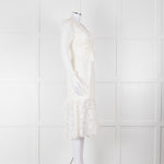 Rebecca Vallance Cream Lace Long Sleeve Dress