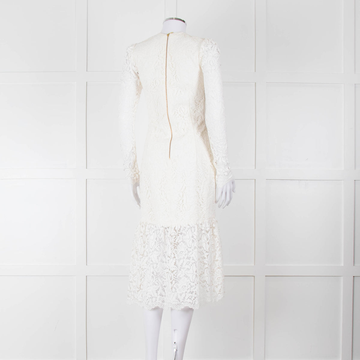 Rebecca Vallance Cream Lace Long Sleeve Dress