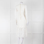 Rebecca Vallance Cream Lace Long Sleeve Dress