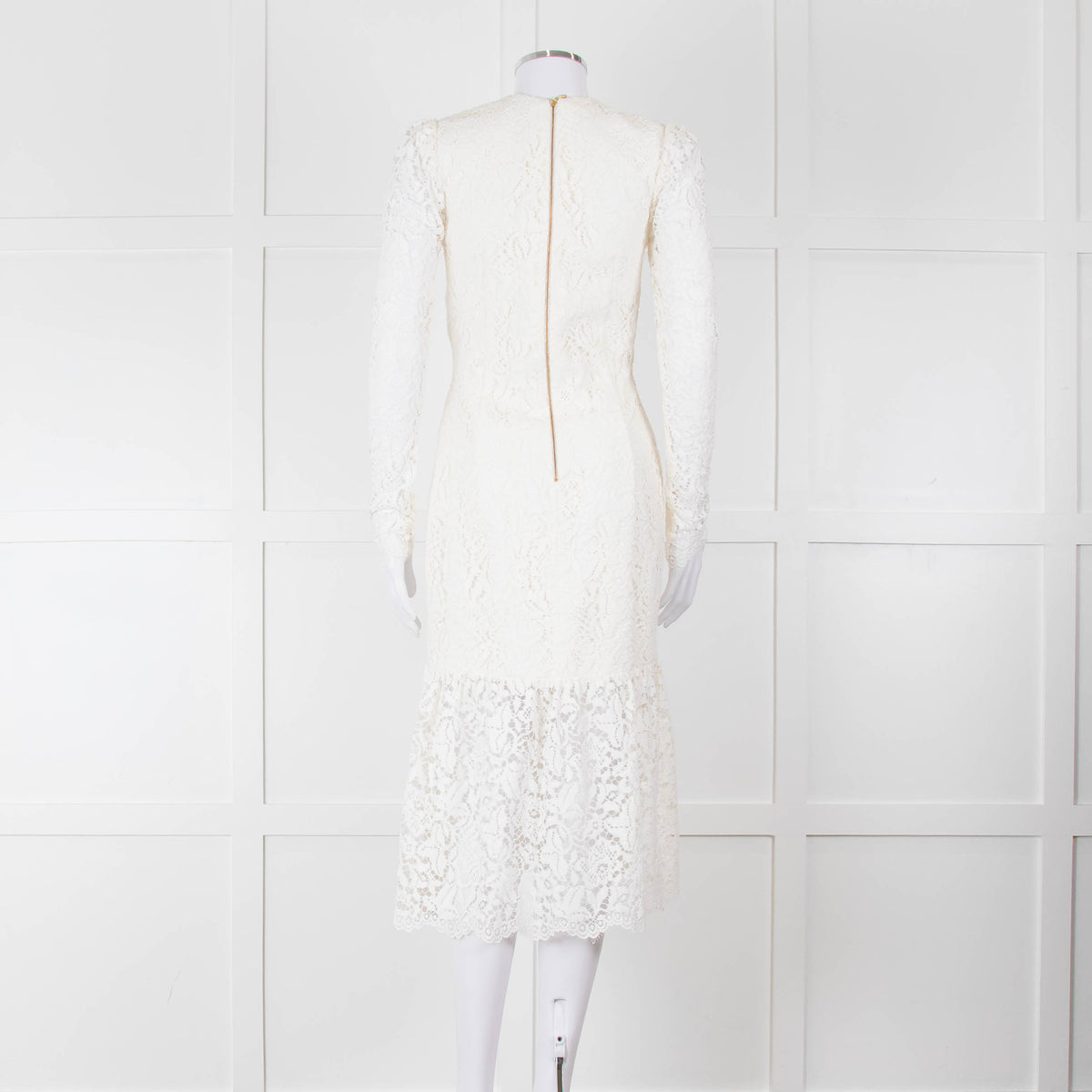 Rebecca Vallance Cream Lace Long Sleeve Dress
