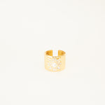 Kenneth Jay Lane Faux Pearl And Crystal Hinged Cuff Bracelet
