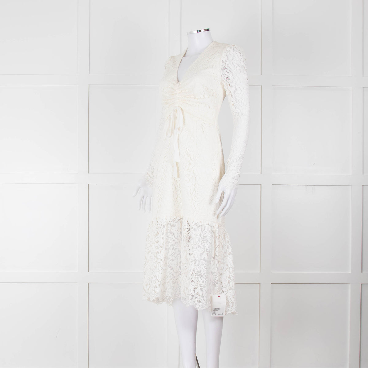 Rebecca Vallance Cream Lace Long Sleeve Dress