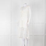 Rebecca Vallance Cream Lace Long Sleeve Dress