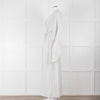 Raey White Grey Pin Stripes Belted Kaftan Dress