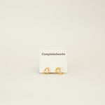 Completed Works Gold Stratum 18ct Gold Plated Brass Earrings