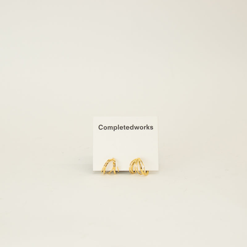 Completed Works Gold Stratum 18ct Gold Plated Brass Earrings
